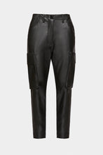 Load image into Gallery viewer, FAUX LEATHER CARGO PANTS

