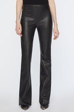 Load image into Gallery viewer, FAUX LEATHER FLARED TROUSERS
