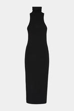 Load image into Gallery viewer, HALTER-NECK SLEEVELESS MIDI DRESS IN STRETCH VISCOSE JERSEY
