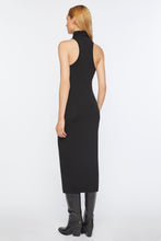 Load image into Gallery viewer, HALTER-NECK SLEEVELESS MIDI DRESS IN STRETCH VISCOSE JERSEY
