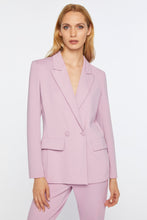 Load image into Gallery viewer, DOUBLE-BREASTED BLAZER IN ENGINEERED STRETCH JERSEY WITH COATED BUTTONS
