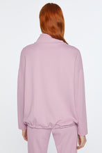 Load image into Gallery viewer, HIGH-NECK SWEATSHIRT IN ENGINEERED STRETCH JERSEY WITH DRAWSTRING
