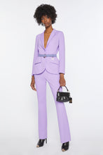 Load image into Gallery viewer, FLARED PANTS IN ENGINEERED STRETCH JERSEY
