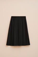 Load image into Gallery viewer, FLARED MIDI SKIRT IN STRETCHY GABERDINE
