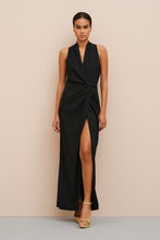 Load image into Gallery viewer, DRAPED SLEEVELESS DRESS IN STRETCHY VISCOSE CREPE
