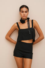 Load image into Gallery viewer, CREW-NECK TOP IN STRETCHY VISCOSE CREPE

