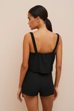 Load image into Gallery viewer, CREW-NECK TOP IN STRETCHY VISCOSE CREPE

