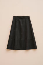 Load image into Gallery viewer, FLARED PINPOINT MIDI SKIRT
