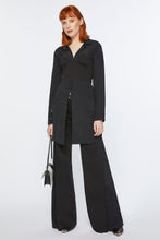 Load image into Gallery viewer, DENIM TOP IN STRETCH COTTON GABARDINE WITH SHAPED CUPS AND UNDERWIRES

