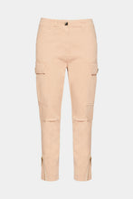 Load image into Gallery viewer, CARGO DENIM PANTS IN STRETCH COTTON GABARDINE WITH ZIPPER
