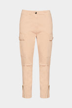 Load image into Gallery viewer, CARGO DENIM PANTS IN STRETCH COTTON GABARDINE WITH ZIPPER
