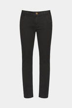 Load image into Gallery viewer, BOOTCUT JEANS IN STRETCH COTTON GABARDINE WITH BUTTONS ON THE BACK POCKETS
