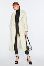Load image into Gallery viewer, BOOTCUT JEANS IN STRETCH COTTON GABARDINE WITH BUTTONS ON THE BACK POCKETS
