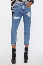 Load image into Gallery viewer, ACID-WASH, RIPPED SLIM FIT JEANS 
