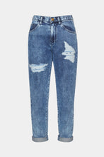 Load image into Gallery viewer, ACID-WASH, RIPPED SLIM FIT JEANS 
