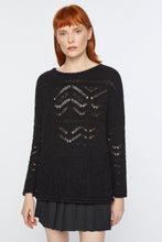 Load image into Gallery viewer, CHUNKY WOOL SWEATER WITH HEART-SHAPED CUTWORK
