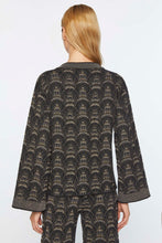 Load image into Gallery viewer, BOXY SWEATER IN STRETCHY LUREX WITH JACQUARD PATTERN
