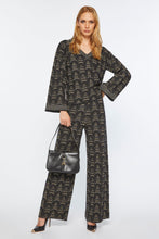 Load image into Gallery viewer, BOXY SWEATER IN STRETCHY LUREX WITH JACQUARD PATTERN
