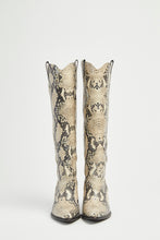 Load image into Gallery viewer, FAUX PYTHON WESTERN BOOTS
