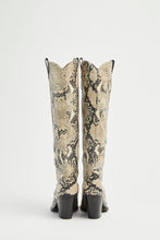 Load image into Gallery viewer, FAUX PYTHON WESTERN BOOTS
