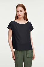 Load image into Gallery viewer, CROPPED T-SHIRT IN CRÊPE DE CHINE
