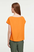 Load image into Gallery viewer, CROPPED T-SHIRT IN CRÊPE DE CHINE

