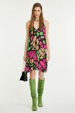 Load image into Gallery viewer, BUTTERFLY PRINT SLIP DRESS
