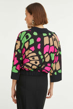 Load image into Gallery viewer, BUTTERFLY PRINT WRAP BLOUSE
