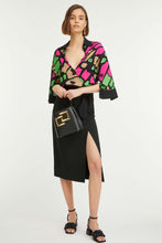 Load image into Gallery viewer, BUTTERFLY PRINT WRAP BLOUSE
