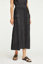 Load image into Gallery viewer, FLOUNCE SKIRT WITH OVERSIZED POCKETS IN POPLIN
