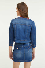 Load image into Gallery viewer, BLUE DENIM CROPPED JACKET
