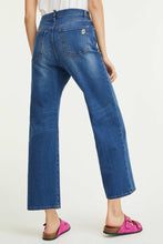 Load image into Gallery viewer, BLUE DENIM RELAXED STRAIGHT JEANS
