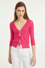 Load image into Gallery viewer, CROPPED CUTWORK CARDIGAN
