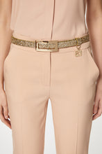 Load image into Gallery viewer, GLITTER BUCKLE BELT WITH GOLD CG CHARM
