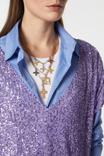 Load image into Gallery viewer, 3-CHAIN NECKLACE WITH CROSS CHARMS

