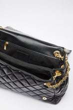 Load image into Gallery viewer, FAUX-LEATHER CONTOURED BAG WITH STITCHED DETAIL AND GOLD CG LOGO
