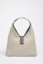 Load image into Gallery viewer, BASKET-WEAVE TRAPEZE BAG WITH GOLD CG LOGO

