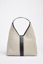 Load image into Gallery viewer, BASKET-WEAVE TRAPEZE BAG WITH GOLD CG LOGO
