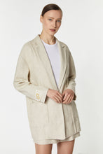 Load image into Gallery viewer, DESTRUCTURED LINEN BLAZER OVER
