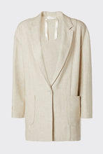 Load image into Gallery viewer, DESTRUCTURED LINEN BLAZER OVER

