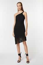 Load image into Gallery viewer, FRINGED MAXI DRESS IN STRETCHY VISCOSE CRÊPE
