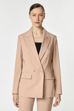 Load image into Gallery viewer, DOUBLE-BREASTED BLAZER IN STRETCHY VISCOSE CREPE WITH FABRIC-COATED BUTTONS
