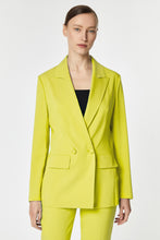 Load image into Gallery viewer, DOUBLE-BREASTED BLAZER IN STRETCHY VISCOSE CREPE WITH FABRIC-COATED BUTTONS
