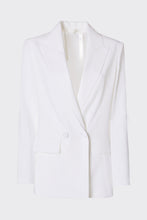 Load image into Gallery viewer, DOUBLE-BREASTED BLAZER IN STRETCHY VISCOSE CREPE WITH FABRIC-COATED BUTTONS
