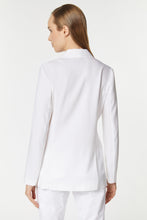Load image into Gallery viewer, DOUBLE-BREASTED BLAZER IN STRETCHY VISCOSE CREPE WITH FABRIC-COATED BUTTONS
