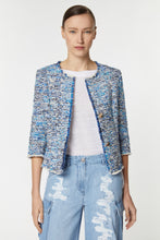 Load image into Gallery viewer, CROP JACKET IN BOUCLÈ WITH ROUND NECK
