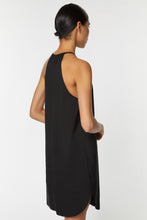 Load image into Gallery viewer, HALTER NECK DRESS IN STRETCHY POPLIN WITH DRAWSTRING
