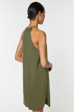 Load image into Gallery viewer, HALTER NECK DRESS IN STRETCHY POPLIN WITH DRAWSTRING
