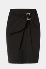 Load image into Gallery viewer, ASYMMETRIC WRAP SKIRT IN STRETCHY POPLIN
