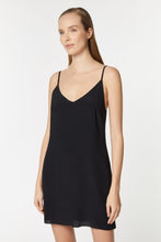 Load image into Gallery viewer, CRÊPE DE CHINE SLIPPER DRESS WITH THIN SHOULDER STRAPS
